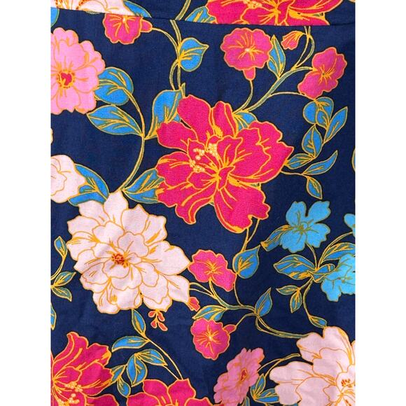 Draper James Julianne Midi Dress Size 6 • Stretch Poplin Floral A-Line Midi - Picture 14 of 16